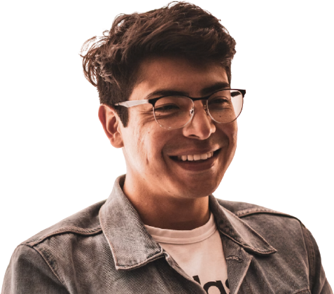 A man in glasses